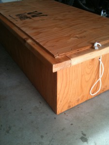 Wooden Worm bin